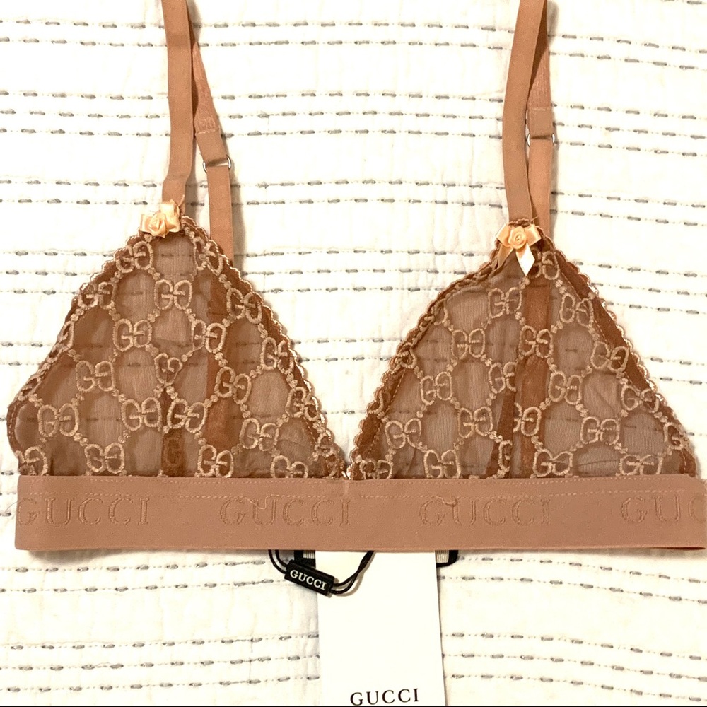 COPY - NWT ~ GUCCI Lingerie Set (in Nude) - Picture 9 of 14